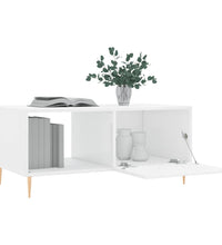 Couchtisch Hochglanz-Weiß 90x50x40 cm Holzwerkstoff