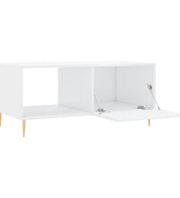 Couchtisch Hochglanz-Weiß 90x50x40 cm Holzwerkstoff