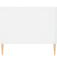 Couchtisch Hochglanz-Weiß 90x50x40 cm Holzwerkstoff