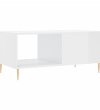 Couchtisch Hochglanz-Weiß 90x50x40 cm Holzwerkstoff