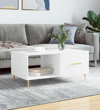 Couchtisch Hochglanz-Weiß 90x50x40 cm Holzwerkstoff