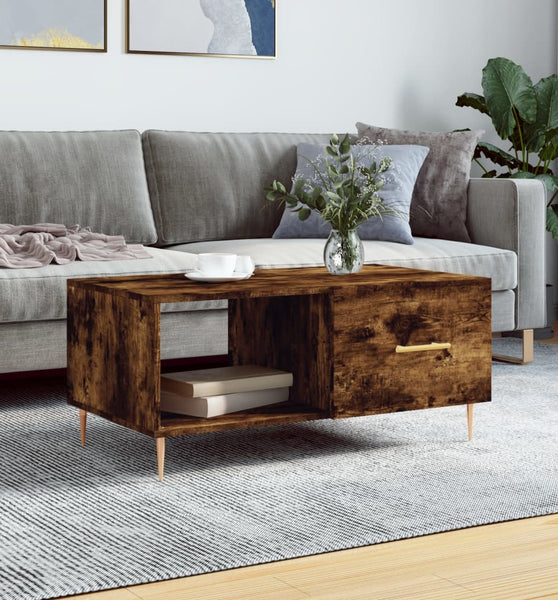 Couchtisch Räuchereiche 90x50x40 cm Holzwerkstoff