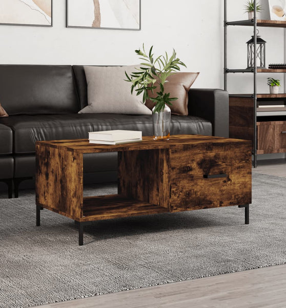 Couchtisch Räuchereiche 90x50x40 cm Holzwerkstoff