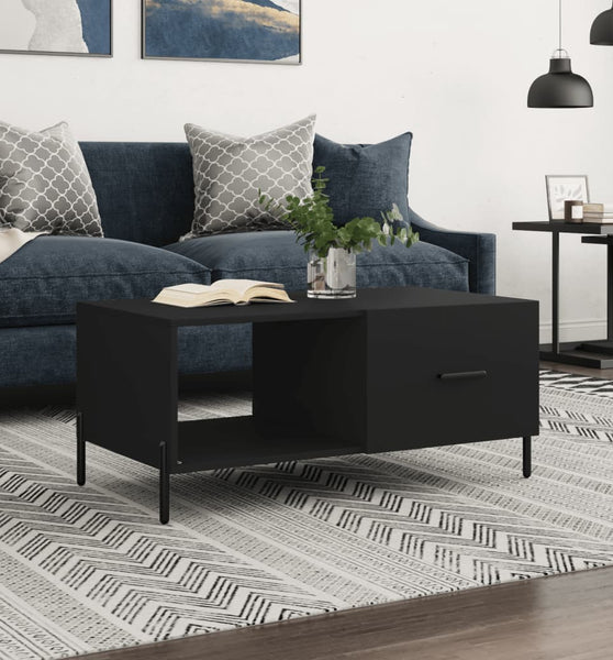 Couchtisch Schwarz 90x50x40 cm Holzwerkstoff