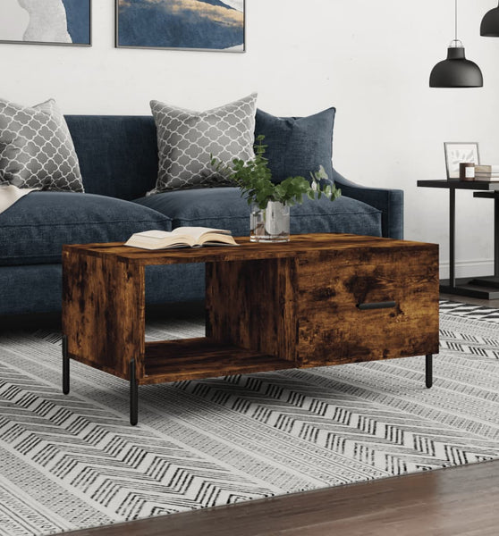 Couchtisch Räuchereiche 90x50x40 cm Holzwerkstoff