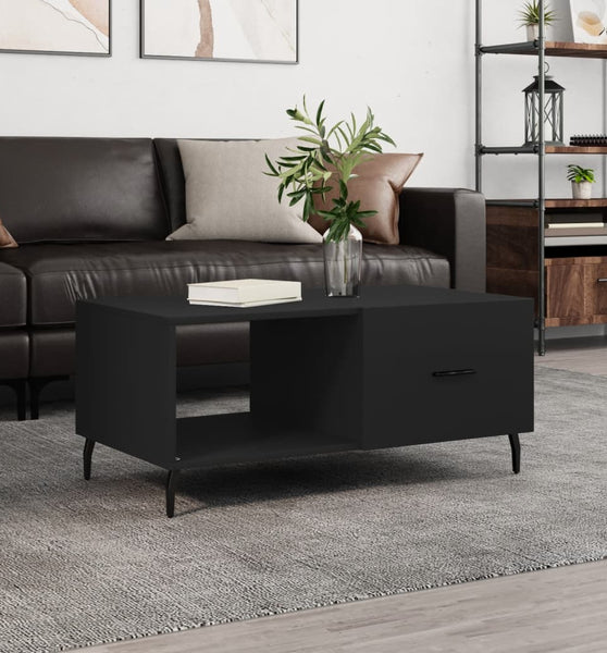 Couchtisch Schwarz 90x50x40 cm Holzwerkstoff