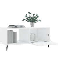 Couchtisch Hochglanz-Weiß 90x50x40 cm Holzwerkstoff