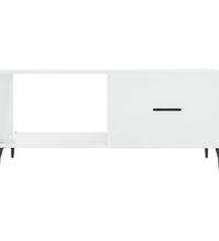 Couchtisch Hochglanz-Weiß 90x50x40 cm Holzwerkstoff