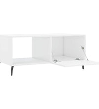 Couchtisch Hochglanz-Weiß 90x50x40 cm Holzwerkstoff