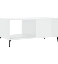Couchtisch Hochglanz-Weiß 90x50x40 cm Holzwerkstoff