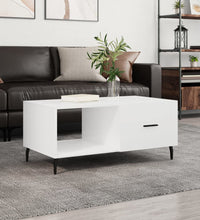 Couchtisch Hochglanz-Weiß 90x50x40 cm Holzwerkstoff