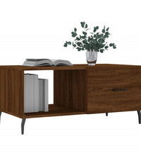 Couchtisch Braun Eichen-Optik 90x50x40 cm Holzwerkstoff