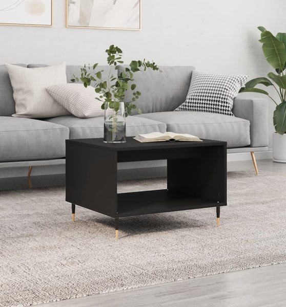 Couchtisch Schwarz 60x50x40 cm Holzwerkstoff
