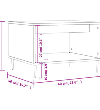Couchtisch Braun Eichen-Optik 60x50x40 cm Holzwerkstoff
