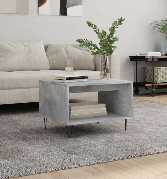 Couchtisch Betongrau 60x50x40 cm Holzwerkstoff