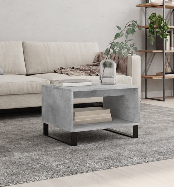 Couchtisch Betongrau 60x50x40 cm Holzwerkstoff