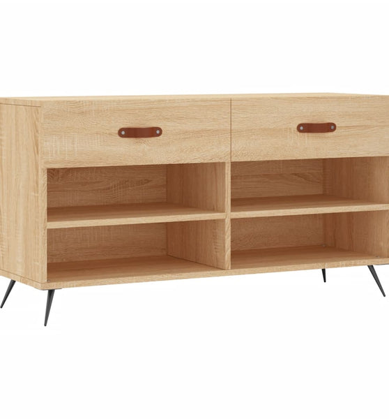 Schuhbank Sonoma-Eiche 102x35x55 cm Holzwerkstoff