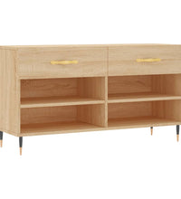 Schuhbank Sonoma-Eiche 102x35x55 cm Holzwerkstoff