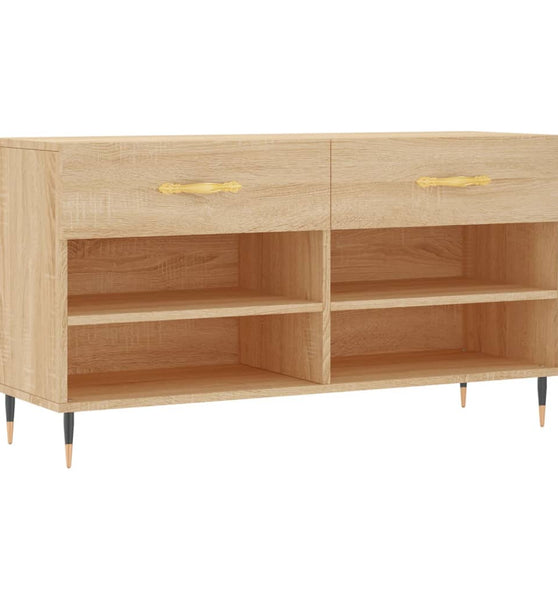 Schuhbank Sonoma-Eiche 102x35x55 cm Holzwerkstoff