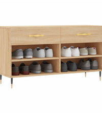 Schuhbank Sonoma-Eiche 102x35x55 cm Holzwerkstoff