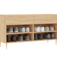 Schuhbank Sonoma-Eiche 102x35x55 cm Holzwerkstoff