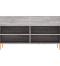 Schuhbank Grau Sonoma 102x35x55 cm Holzwerkstoff