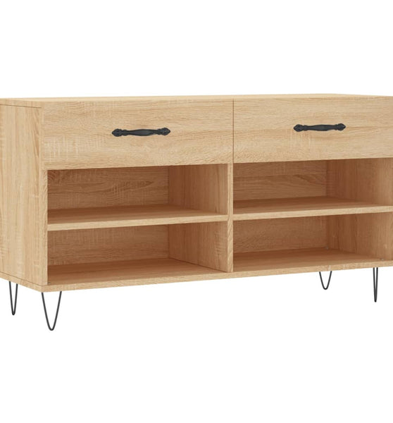 Schuhbank Sonoma-Eiche 102x35x55 cm Holzwerkstoff