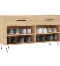 Schuhbank Sonoma-Eiche 102x35x55 cm Holzwerkstoff