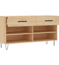 Schuhbank Sonoma-Eiche 102x35x55 cm Holzwerkstoff