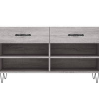 Schuhbank Grau Sonoma 102x35x55 cm Holzwerkstoff