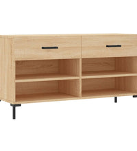 Schuhbank Sonoma-Eiche 102x35x55 cm Holzwerkstoff