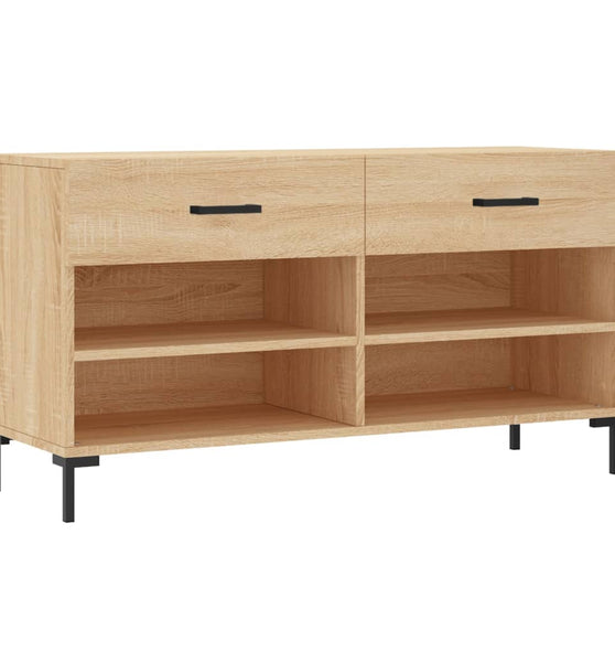 Schuhbank Sonoma-Eiche 102x35x55 cm Holzwerkstoff