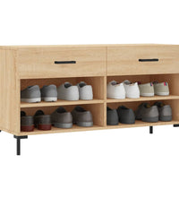 Schuhbank Sonoma-Eiche 102x35x55 cm Holzwerkstoff