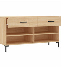 Schuhbank Sonoma-Eiche 102x35x55 cm Holzwerkstoff