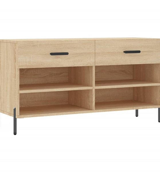 Schuhbank Sonoma-Eiche 102x35x55 cm Holzwerkstoff