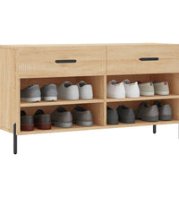 Schuhbank Sonoma-Eiche 102x35x55 cm Holzwerkstoff