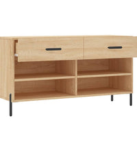 Schuhbank Sonoma-Eiche 102x35x55 cm Holzwerkstoff