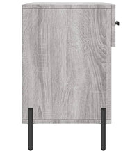 Schuhbank Grau Sonoma 102x35x55 cm Holzwerkstoff