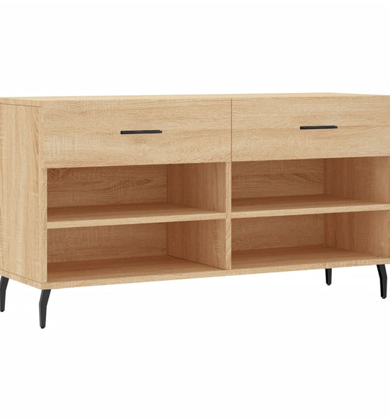 Schuhbank Sonoma-Eiche 102x35x55 cm Holzwerkstoff