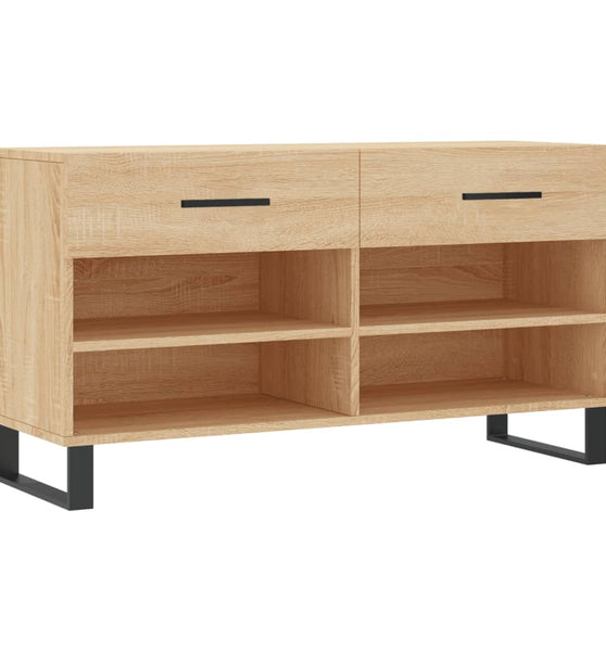 Schuhbank Sonoma-Eiche 102x35x55 cm Holzwerkstoff