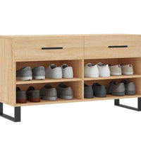 Schuhbank Sonoma-Eiche 102x35x55 cm Holzwerkstoff