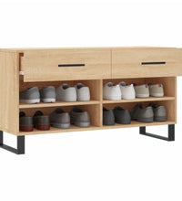 Schuhbank Sonoma-Eiche 102x35x55 cm Holzwerkstoff