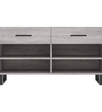 Schuhbank Grau Sonoma 102x35x55 cm Holzwerkstoff