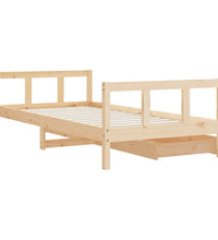 Kinderbett mit Schubladen 90x190 cm Massivholz Kiefer