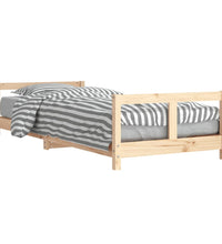 Kinderbett 80x200 cm Massivholz Kiefer