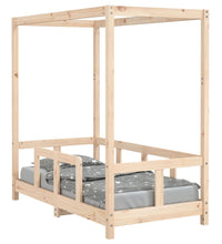 Kinderbett 70x140 cm Massivholz Kiefer