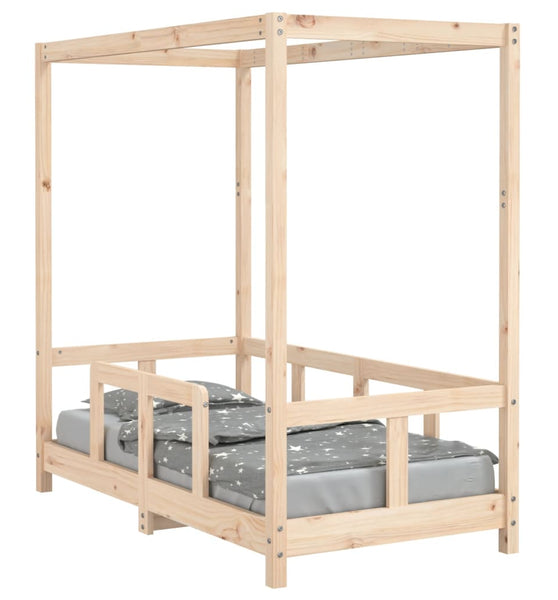 Kinderbett 70x140 cm Massivholz Kiefer