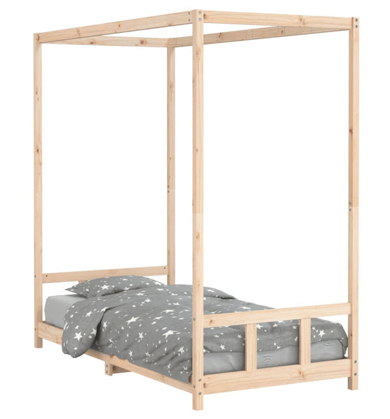 Kinderbett 90x190 cm Massivholz Kiefer