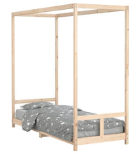 Kinderbett 80x200 cm Massivholz Kiefer