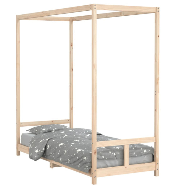 Kinderbett 80x200 cm Massivholz Kiefer